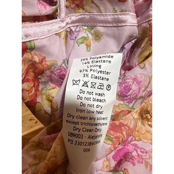 House of CB Alejandra Light Lavender Print Corset Dress Size S Small - Picture 9 of 10